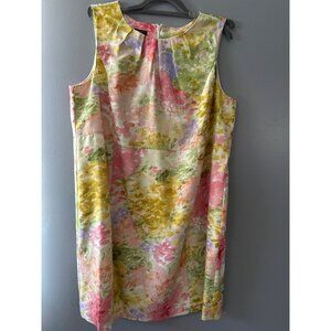 Talbots 20WP Silk Floral Dress Women’s Elegant Spring Summer Cottagecore Chic